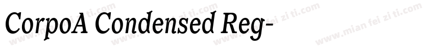 CorpoA Condensed Reg字体转换
